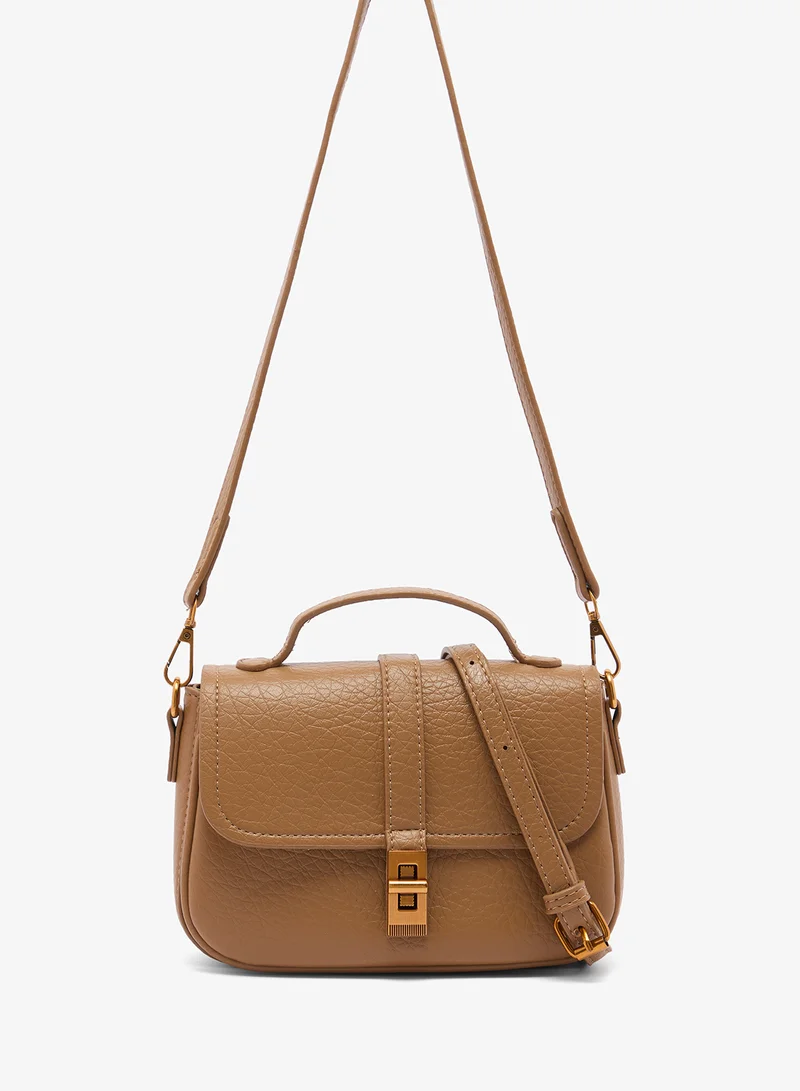 ELLA Classic Shoulder Bag With Gold Detail